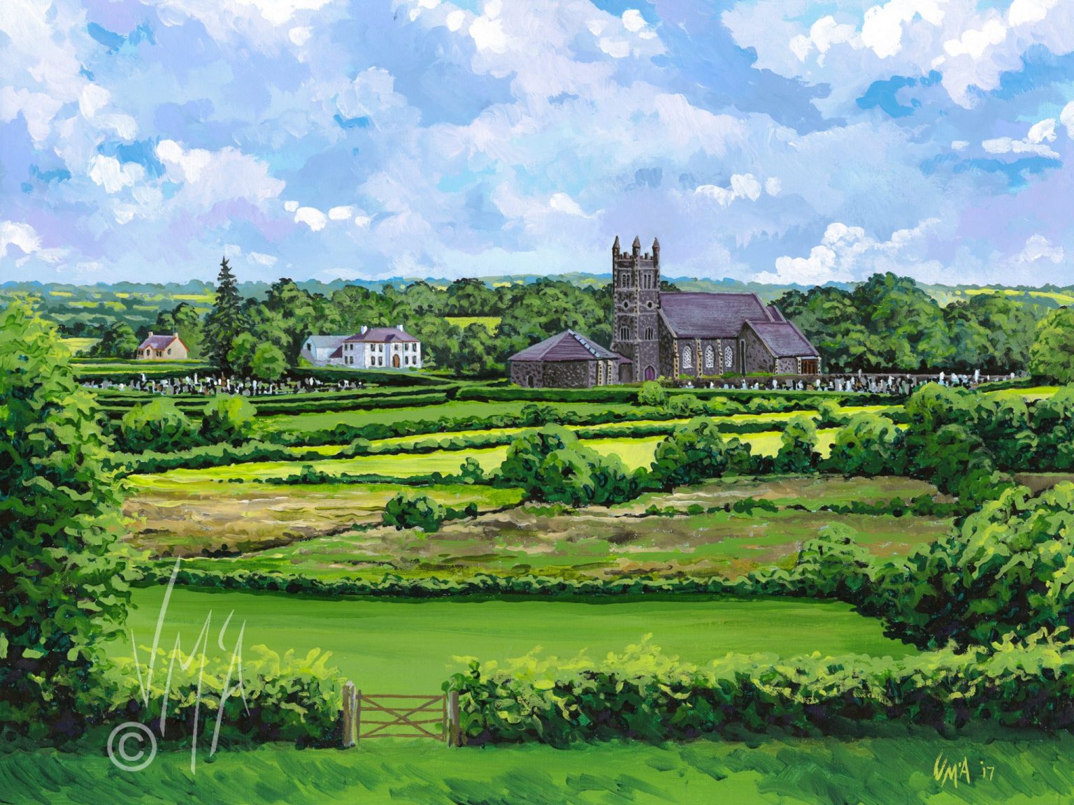 Bellaghy Chapel By Irish Artist, Vincent McAllister – Vincent McAllister