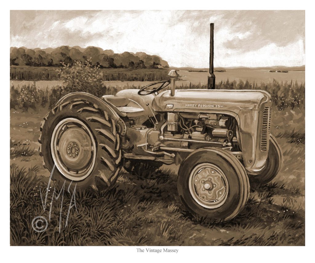 Massey Ferguson 35 – “The Vintage Massey” By Irish Artist, Vincent ...